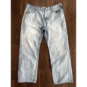 BKE Seth Jeans 40x31 Straight Leg 40R Blue Denim Buckle Western Cowboy Light